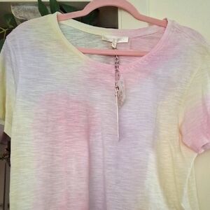 LoveShackFancy Calix Multi Tie Dye Tee NWT